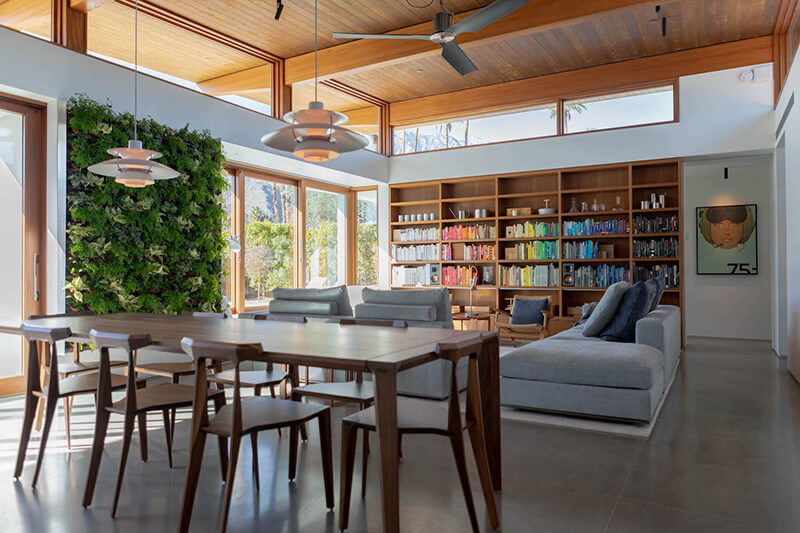 Turkel designed home with vaulted ceilings and transom windows