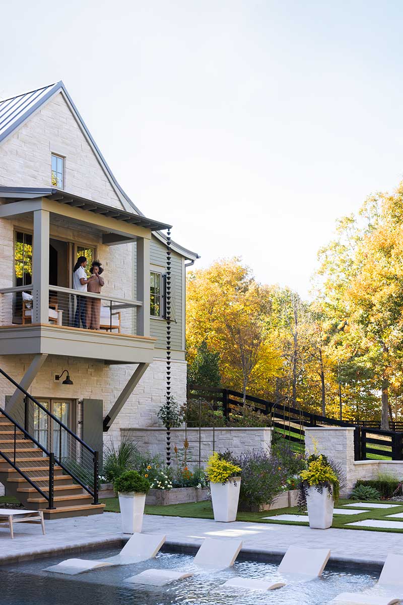 Exterior of home with Marvin Elevate Casement windows