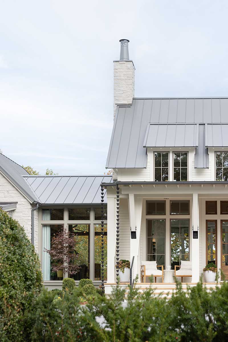 Exterior of home with Marvin Elevate Casement windows and direct glaze windows